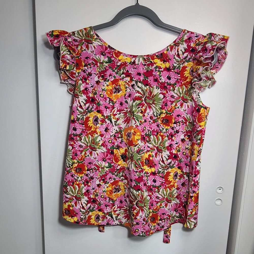 Spring floral blouse